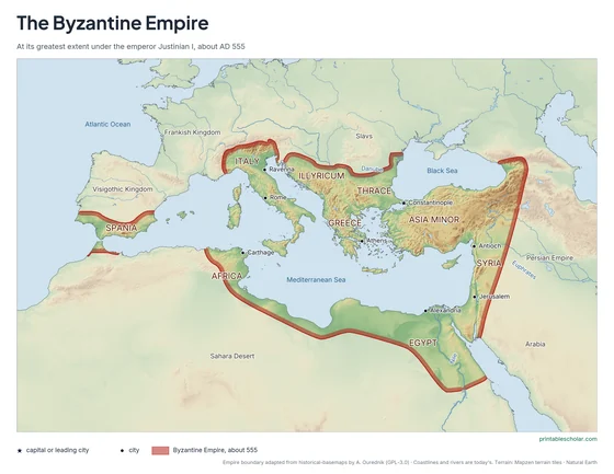 Byzantine Empire Map
