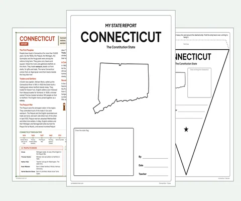Connecticut report kit map