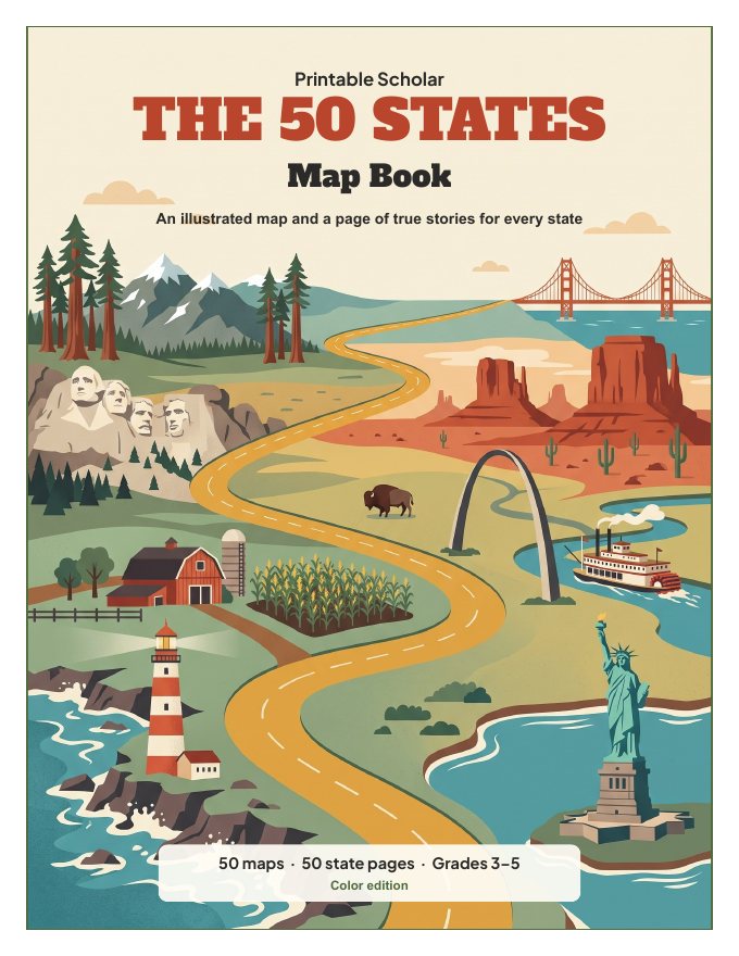 The 50 States Map Book cover