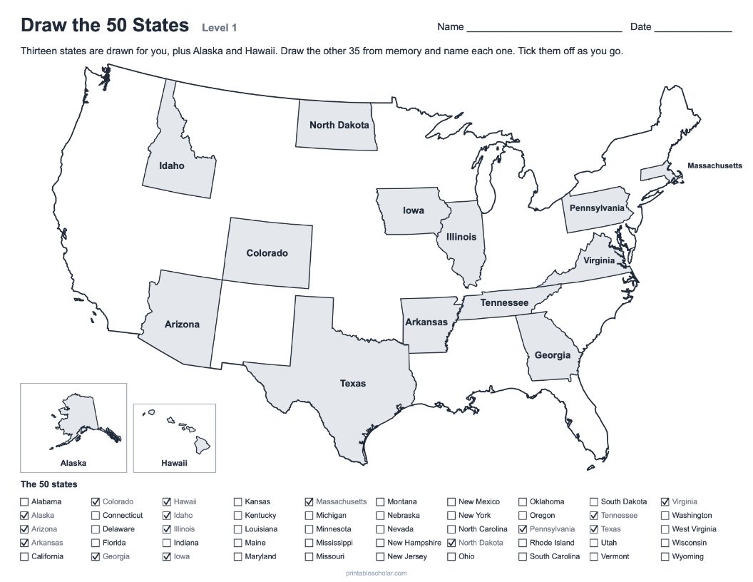 Draw the states sheet from the pack