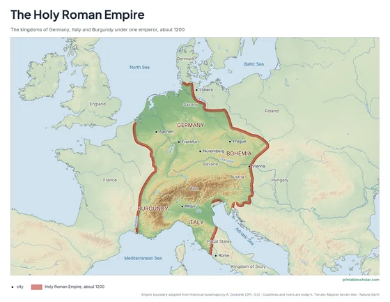 Holy Roman Empire Map