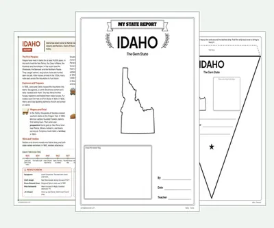 Idaho report kit map