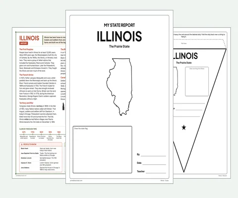 Illinois report kit map