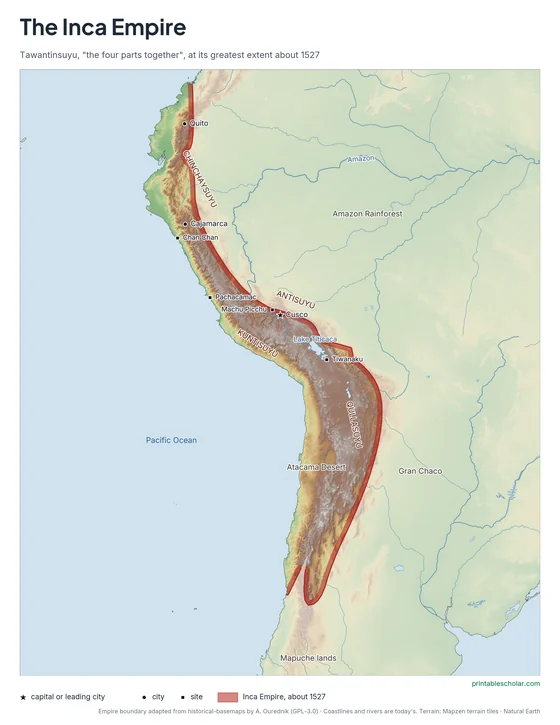 Inca Empire Map