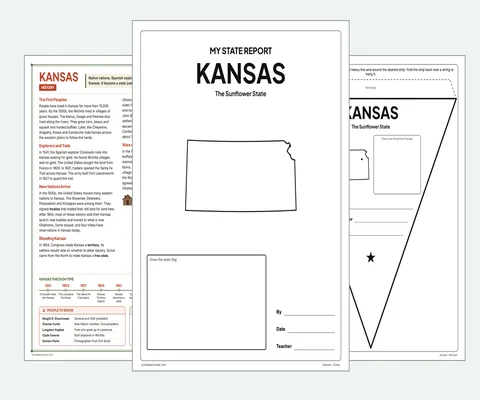 Kansas report kit map