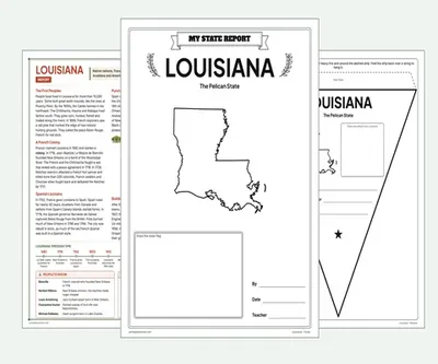 Louisiana report kit map