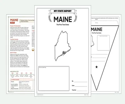 Maine report kit map