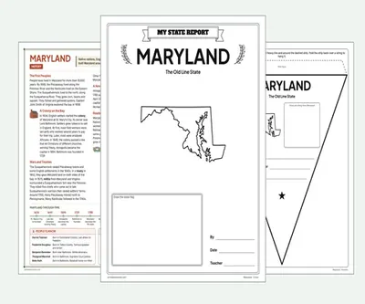 Maryland report kit map