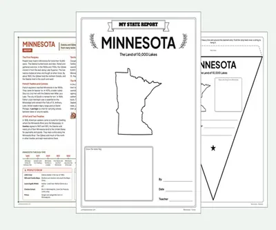 Minnesota report kit map