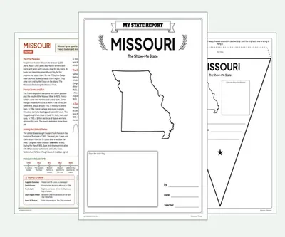 Missouri report kit map