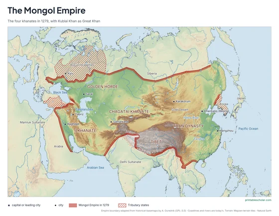 Mongol Empire Map