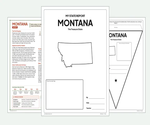 Montana report kit map