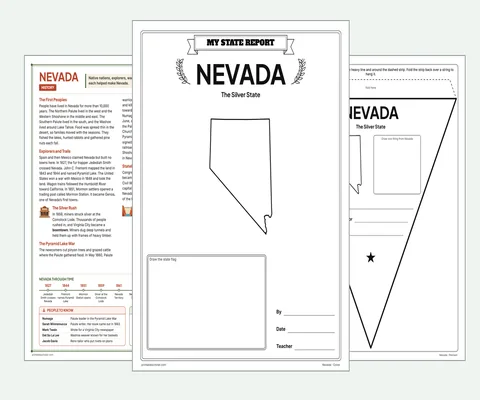 Nevada report kit map