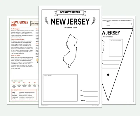 New Jersey report kit map