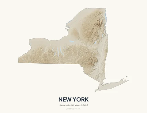 New York relief wall art on a light background