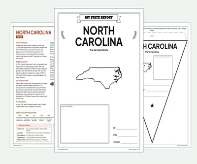 North Carolina report kit map