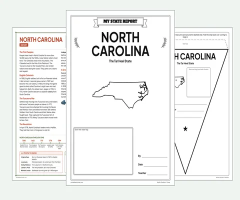 North Carolina report kit map