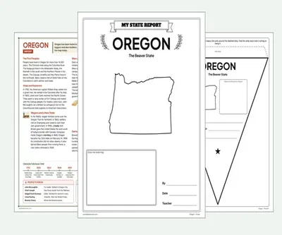 Oregon report kit map