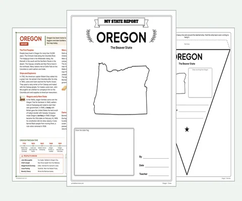 Oregon report kit map