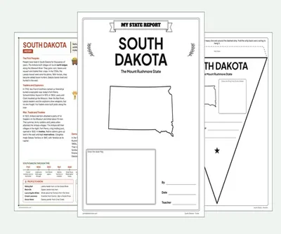 South Dakota report kit map