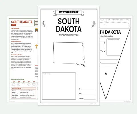 South Dakota report kit map