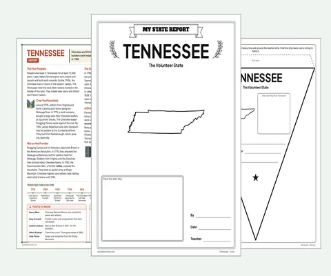 Tennessee report kit map