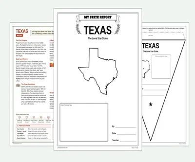 Texas report kit map