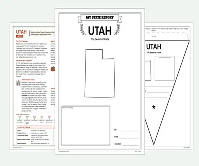 Utah report kit map