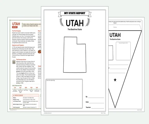 Utah report kit map