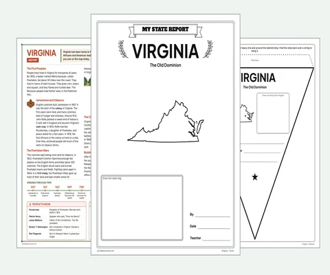 Virginia report kit map