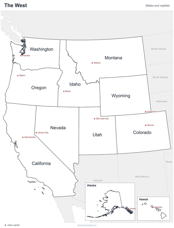 West states map