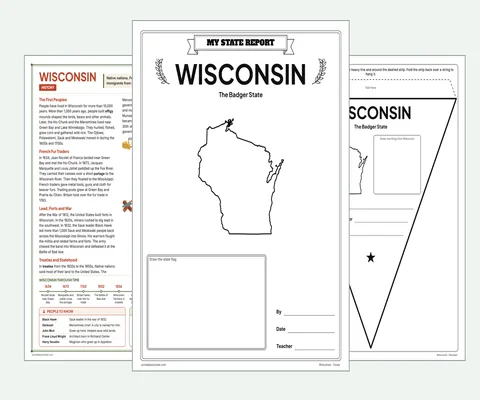Wisconsin report kit map