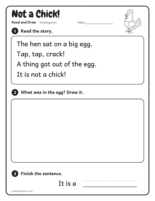 Not a Chick! printable preview