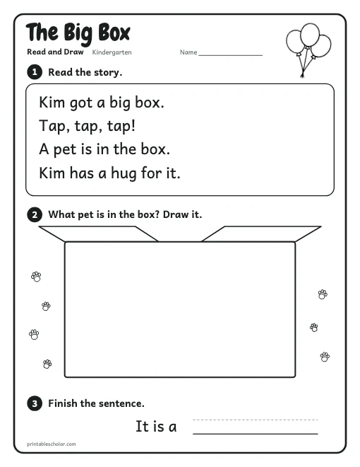 The Big Box printable preview