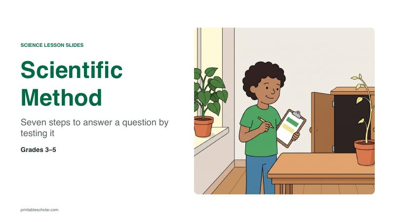 Scientific Method lesson slide