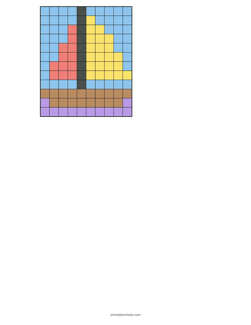 Color by Sight Word: Dolch Primer A finished picture