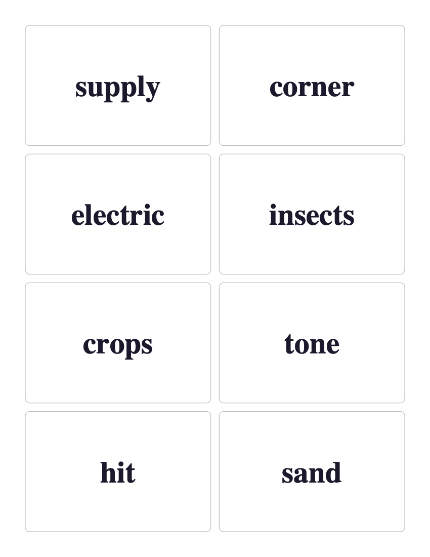 Fry Ninth 100 sight word flashcards preview