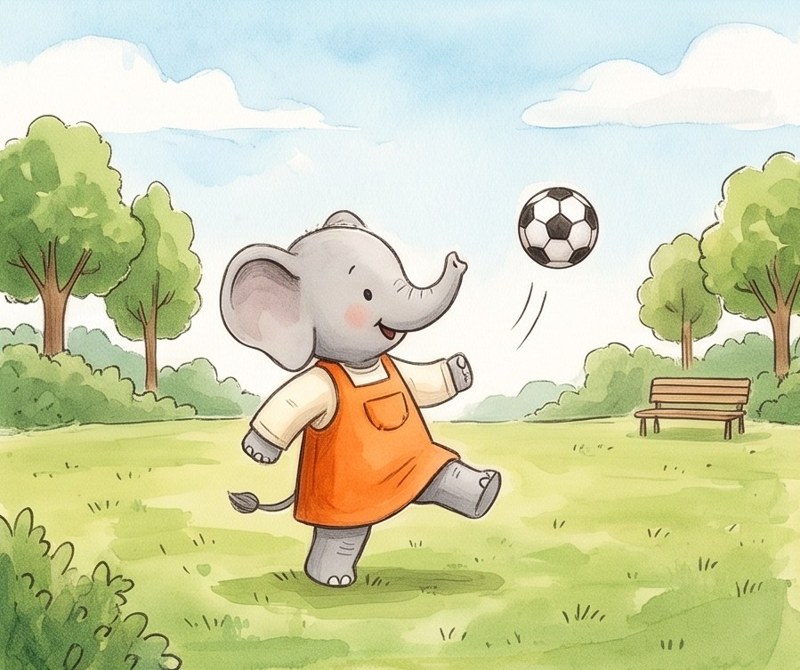 This Is Me, page 4: I can kick the ball.