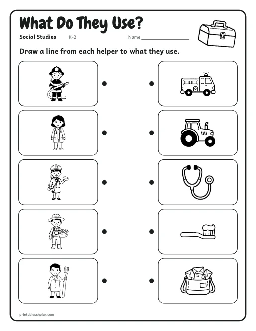 What Do They Use? worksheet preview
