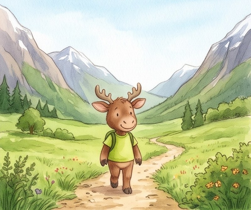 Up the Mountain, page 2: This is a valley.