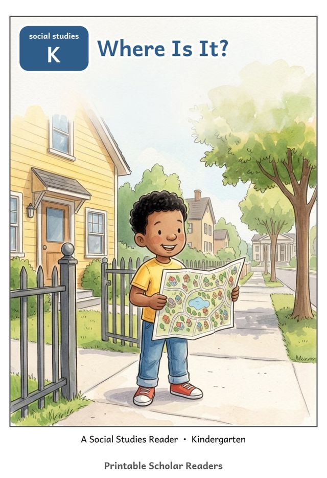 Map Skills worksheets and reader