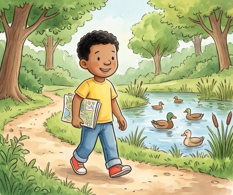 Where Is It?, page 4: I go to the park.