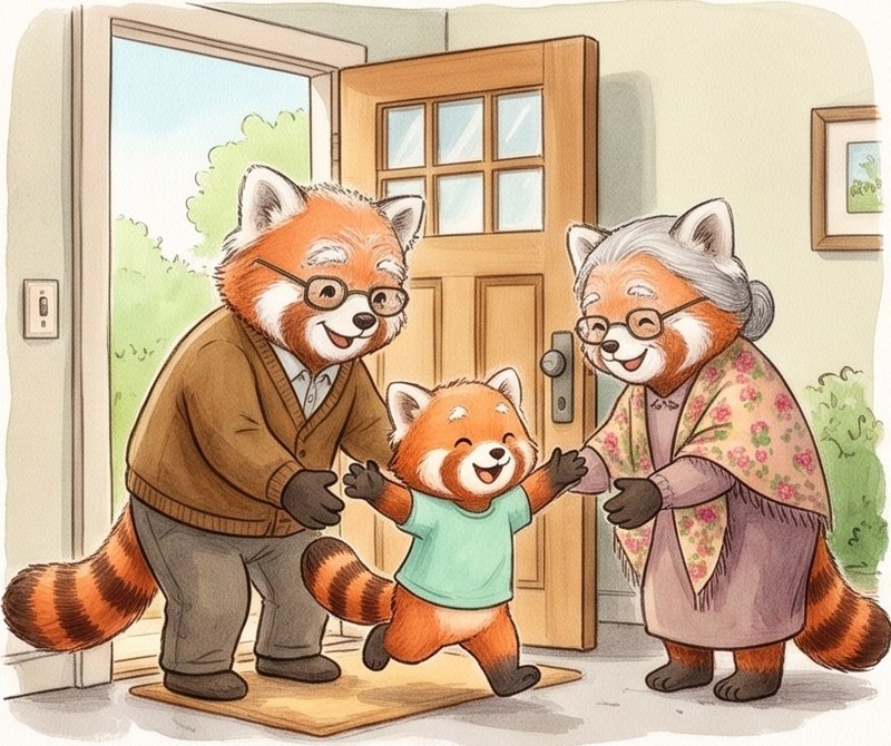 My Family, page 2: This is Grandma and Grandpa.