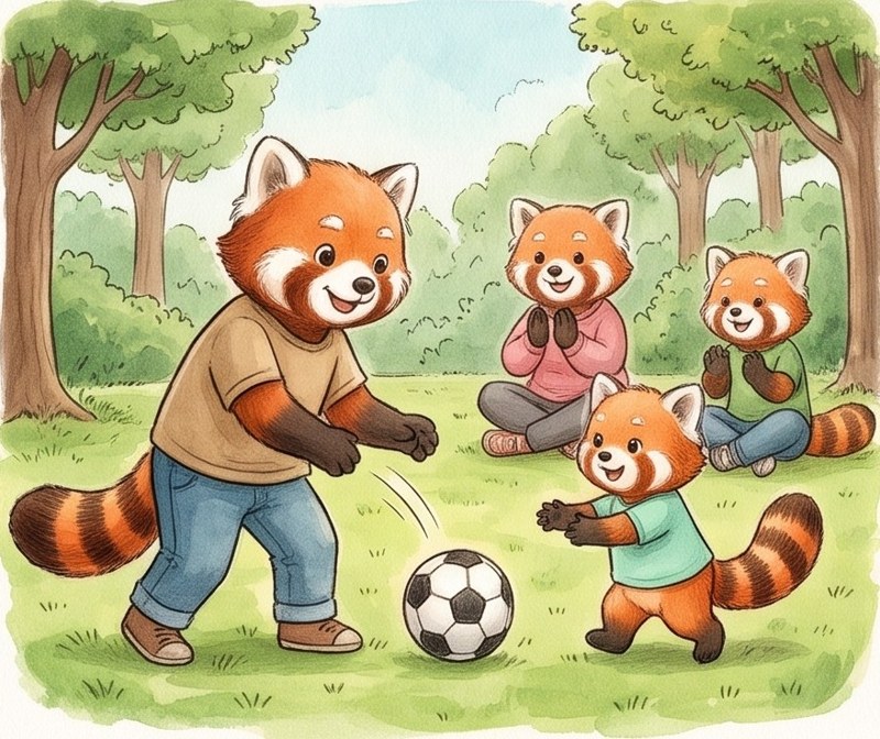 My Family, page 4: We play at the park.
