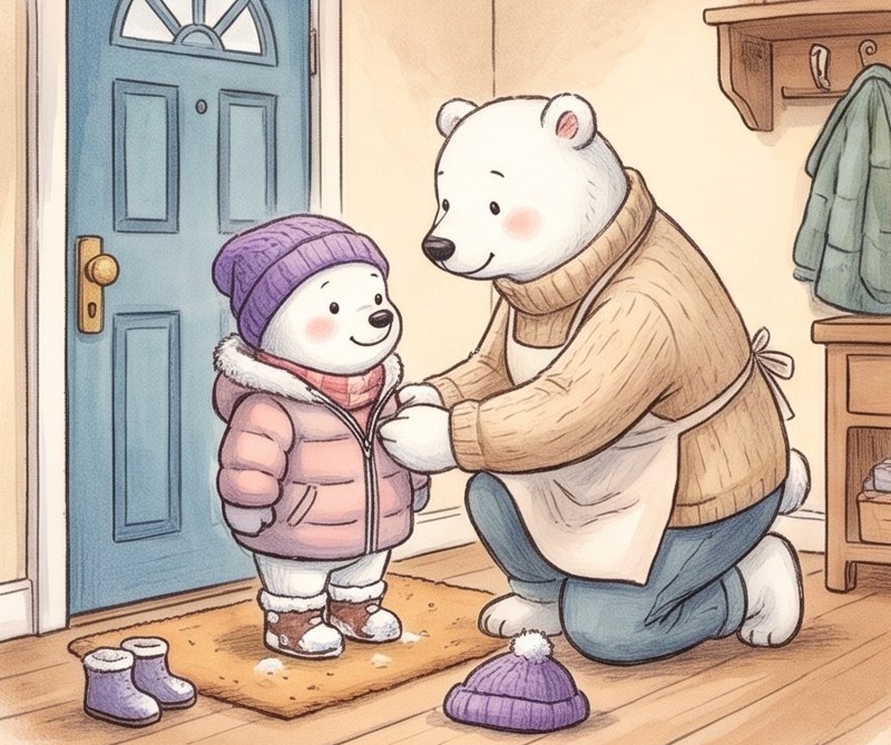 What Do I Need?, page 4: I need a warm coat.