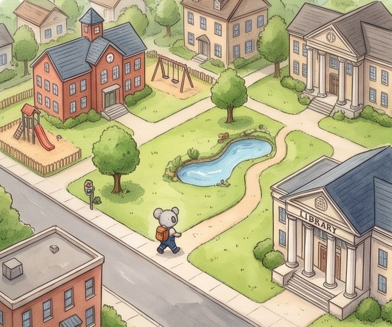 Where I Live, page 4: This is my town.