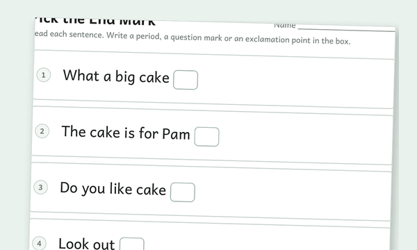 Punctuation Worksheets preview