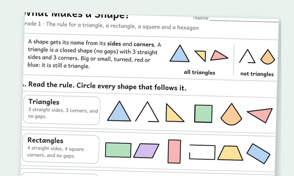 2D and 3D shapes worksheets preview