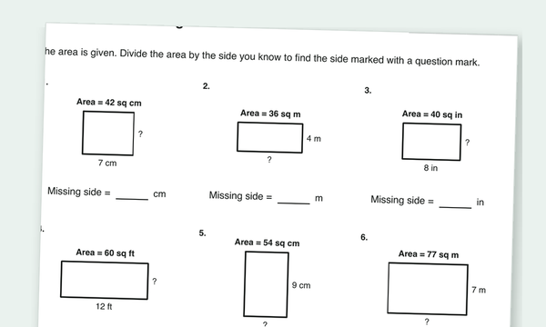 Area of composite figures worksheets preview