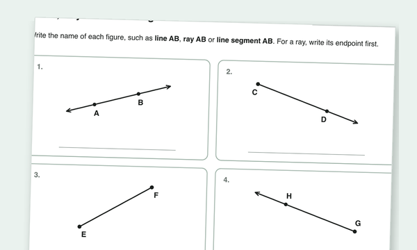 Geometry worksheets preview